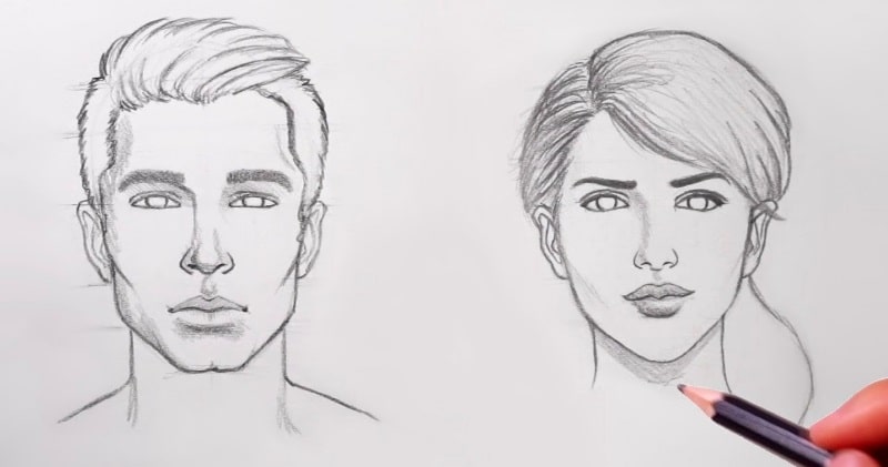 Naučte se kreslit lidské tváře krok za krokem od nuly